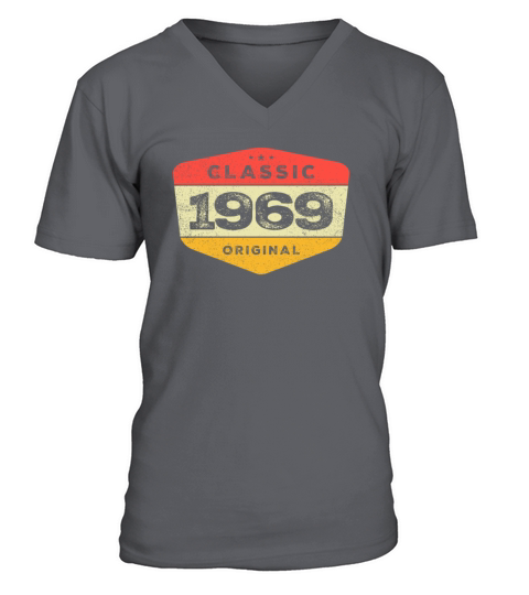 Classic 1969 54 Birthday Vintage V-Neck T-shirt