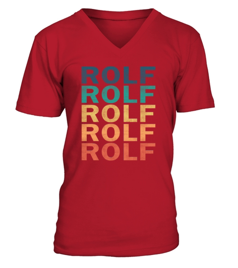 Rolf Name T Shirt - Rolf Vintage Retro Name Gift I V-Neck T-shirt