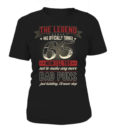 The Legend Officially 65 Years Old 65th Birthday Women's T-Shirt