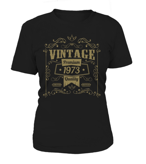 Vintage 1973 birthday ornaments old school Women's T-Shirt