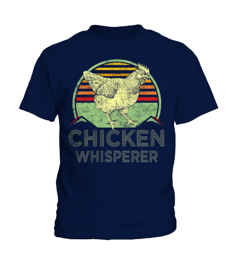 Chicken Whisperer Retro Distressed Style Farmer Kids T-Shirt