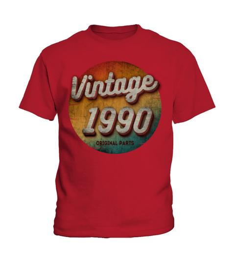 VINTAGE 1990 ORIGINAL PARTS Kids T-Shirt