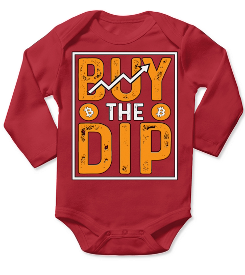 Buy The Dip Crypto Long Sleeve Baby One-Piece