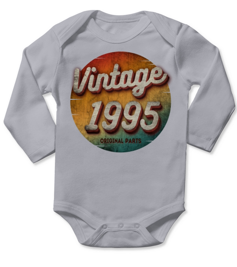 VINTAGE 1995 ORIGINAL PARTS Long Sleeve Baby One-Piece