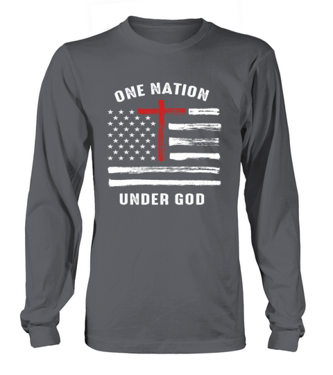 Christian Faith Family Vintage USA Flag Long sleeved Unisex