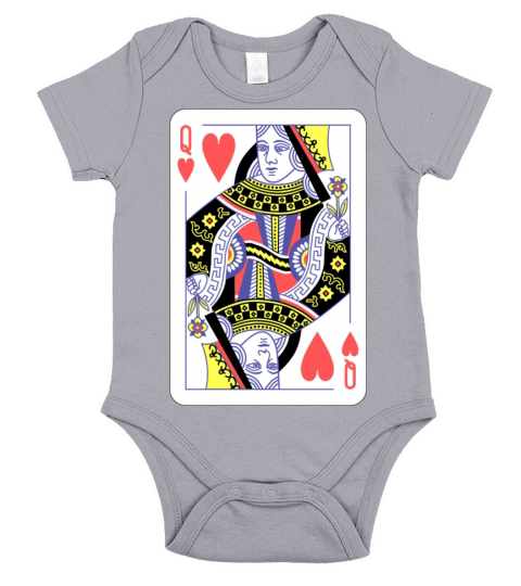 Queen of Hearts Graphic Tee Shirt for Women Short Sleeve Baby One-Piece