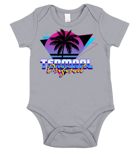 Synthwave 1 Termaal Original 80s 90s Retro Short Sleeve Baby One-Piece