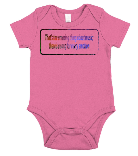That s the amazing thing about music quotes funny Short Sleeve Baby One-Piece
