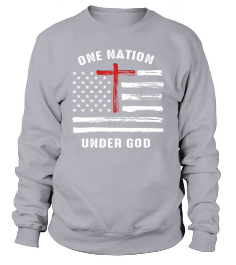 Christian Faith Family Vintage USA Flag Sweatshirt Unisex
