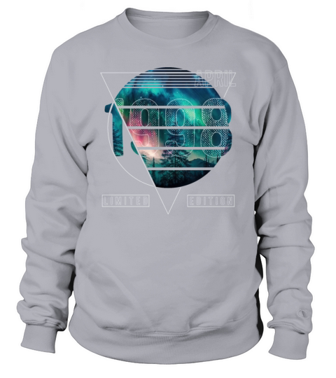 Limited Edition 1998 April Birthday Polar Lights Sweatshirt Unisex