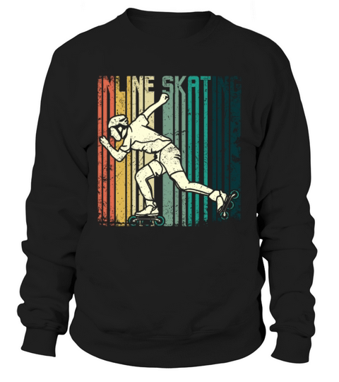 Retro Vintage rollerblade inline skating Sweatshirt Unisex