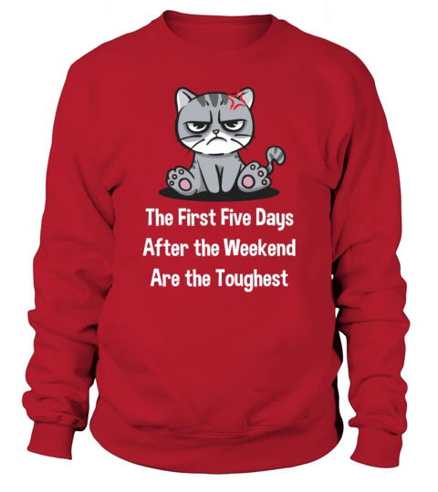 The First Five Days After Weekend Are the Toughest Sweatshirt Unisex