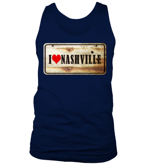 I Love Nashville Vintage Sign Tank Top Unisex