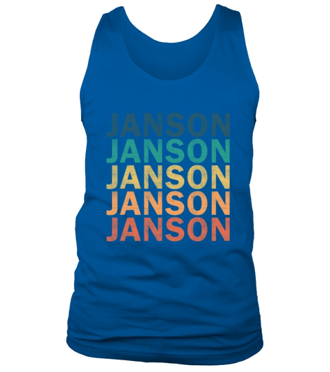 Janson Name T Shirt - Janson Vintage Retro Name Gi Tank Top Unisex