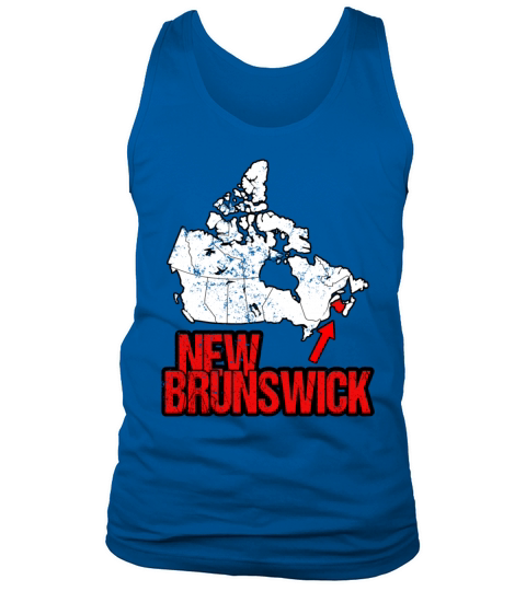 New Brunswick Vintage Canada Map Tank Top Unisex