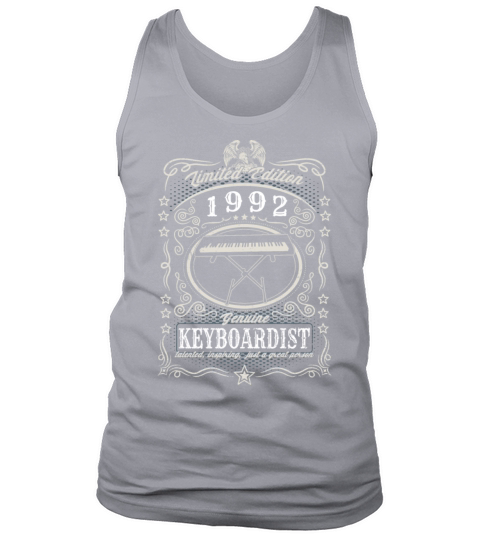 Vintage 1992 Keyboardist Birthday Gift Keyboard Tank Top Unisex