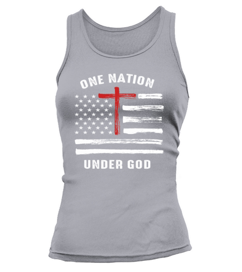 Christian Faith Family Vintage USA Flag Tank top Woman