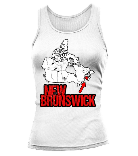 New Brunswick Vintage Canada Map Tank top Woman