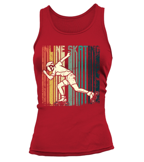 Retro Vintage rollerblade inline skating Tank top Woman