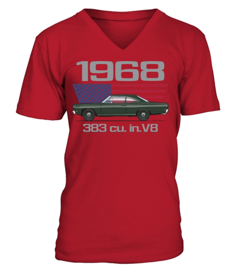 1968 Forest Green V-Neck T-shirt