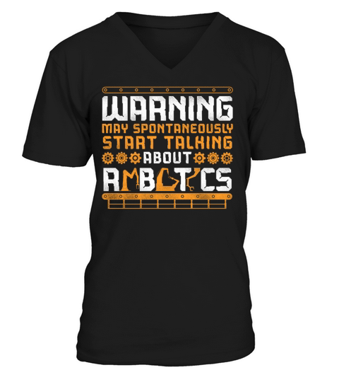 Robot Robotics Engineer Vintage V-Neck T-shirt