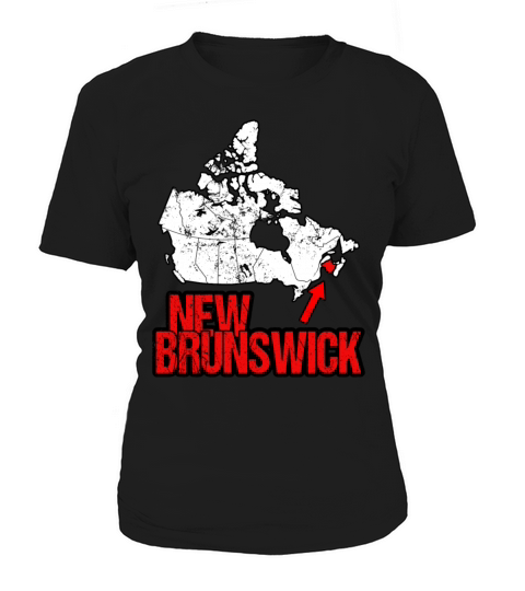 New Brunswick Vintage Canada Map Women's T-Shirt