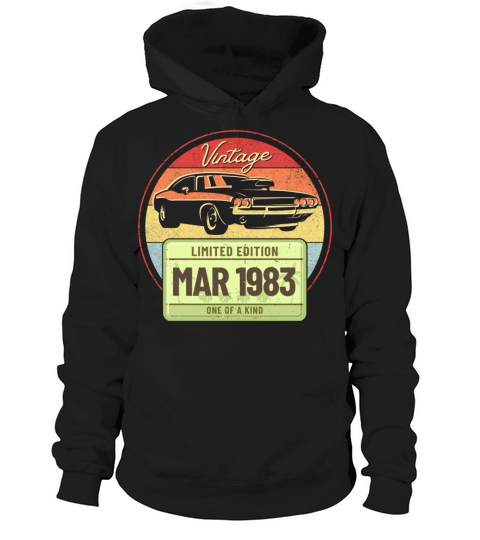 Vintage March 1983 Limited Edition One of a Kind Hoodie Unisex
