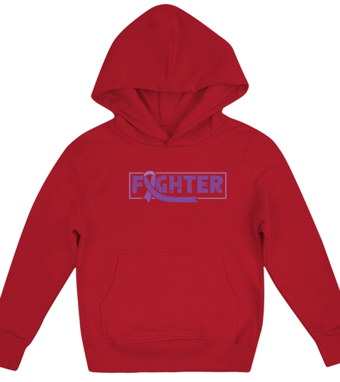 Epilepsy Fighter Purple Ribbon Epileptic Epilepsy Kids Hoodie