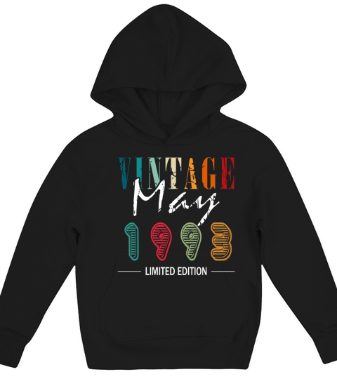 Retro 30 years may 1993 birthday vintage bday Kids Hoodie
