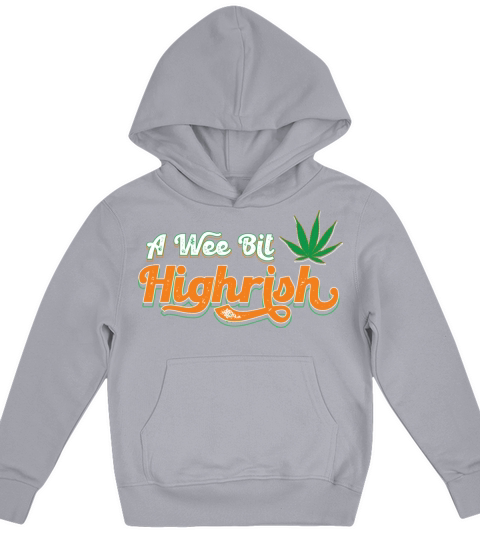 Vintage A Wee Bit Highrish Funny St Patrick s Day Kids Hoodie
