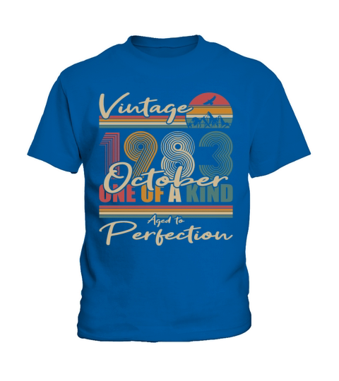 40th birthday october 1983 vintage 1983 Kids T-Shirt