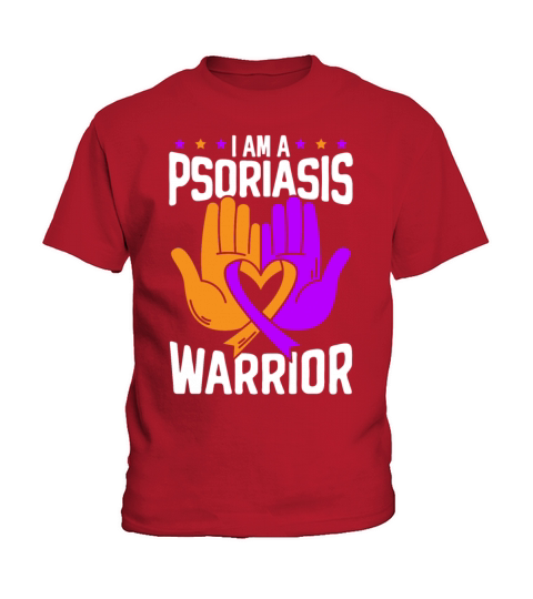 I Am A Psoriasis Warrior Psoriasis Awareness Kids T-Shirt