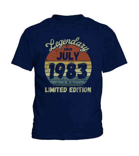 July 1983 - Vintage Birthday Present Kids T-Shirt