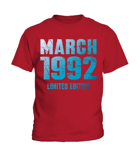 March 1992 Limited Edition Birthday Present Kids T-Shirt