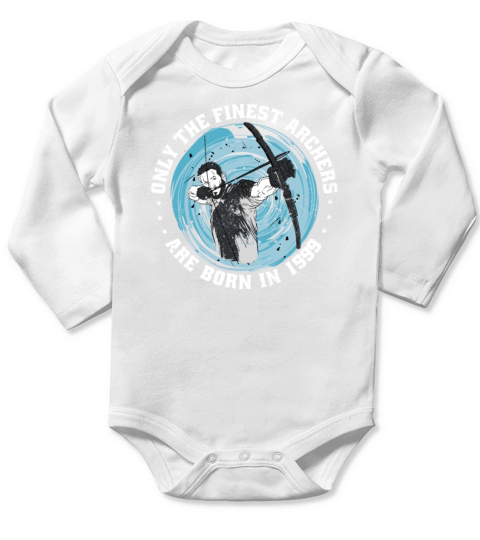Archer born in 1999 Vintage Birthday Arrow-sports Long Sleeve Baby One-Piece