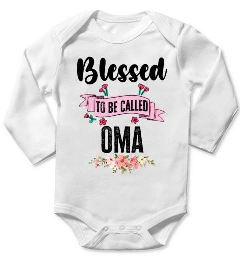 Blessed To Be Called OMA Long Sleeve Baby One-Piece
