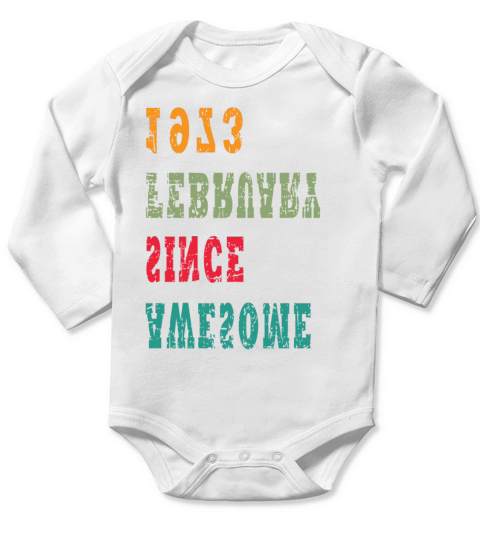 Original 1973 Vintage Vintage Birthday Gift Long Sleeve Baby One-Piece