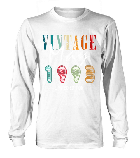 Retro 30 years may 1993 birthday vintage bday Long sleeved Unisex