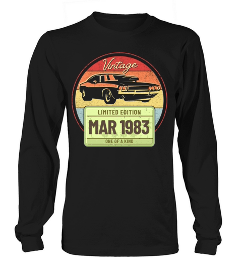 Vintage March 1983 Limited Edition One of a Kind Long sleeved Unisex