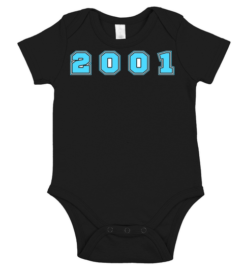 2001 Year Number Short Sleeve Baby One-Piece