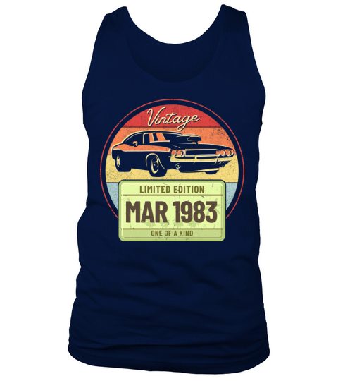 Vintage March 1983 Limited Edition One of a Kind Tank Top Unisex