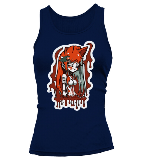 color-drops anime girl Tank top Woman
