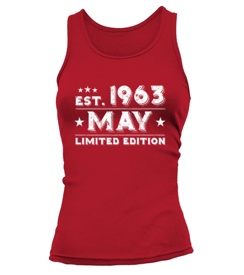 Est May 1963 - Birthday Present - Vintage Tank top Woman