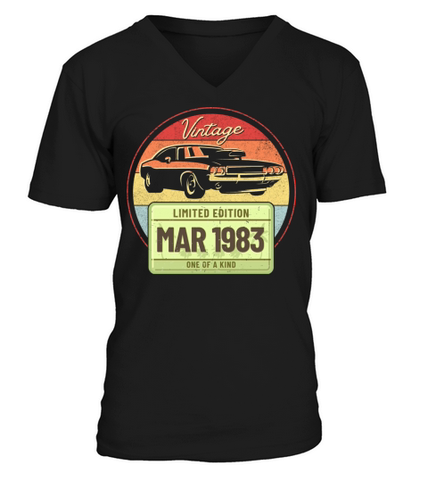 Vintage March 1983 Limited Edition One of a Kind V-Neck T-shirt