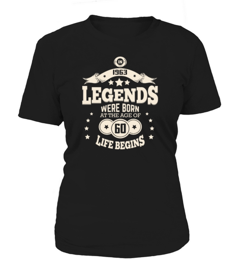 60th Birthday 1963 Legends Vintage Year 1963 Women's T-Shirt