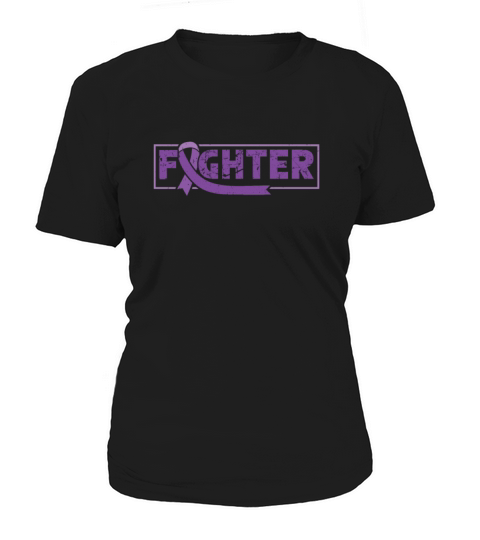 Epilepsy Fighter Purple Ribbon Epileptic Epilepsy Women's T-Shirt