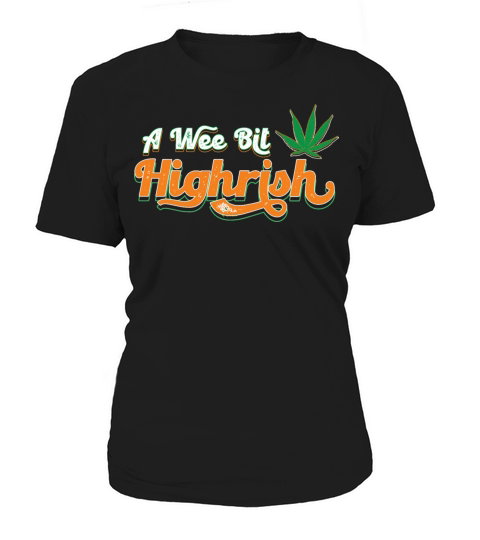 Vintage A Wee Bit Highrish Funny St Patrick s Day Women's T-Shirt