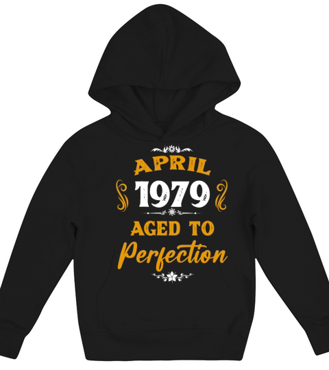 April 1979 Vintage Birthday Present Kids Hoodie