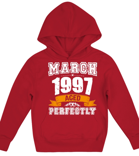 March 1997 Vintage Birthday Present Kids Hoodie