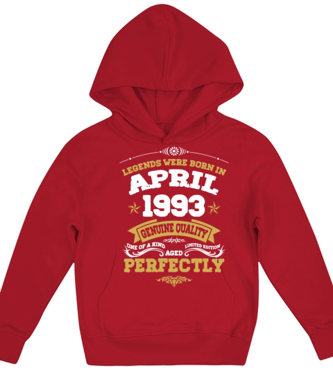 Vintage Aged To Perfection April 1993 Kids Hoodie